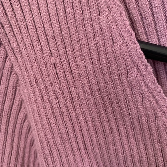 purple front tie cardigan - Picture 2 of 2